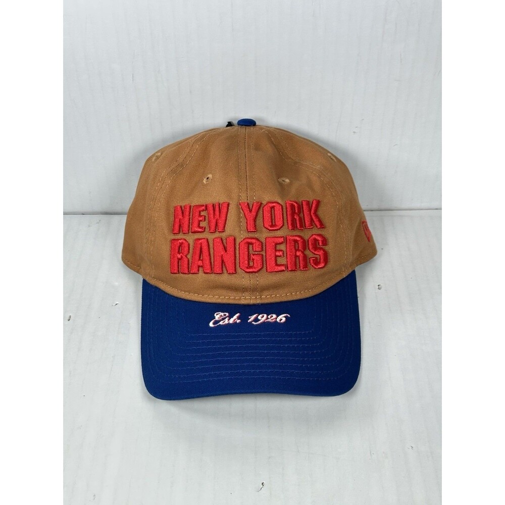 New Era New York Rangers Bronze 9TWENTY Adjustable Strapback Hat Cap NHL